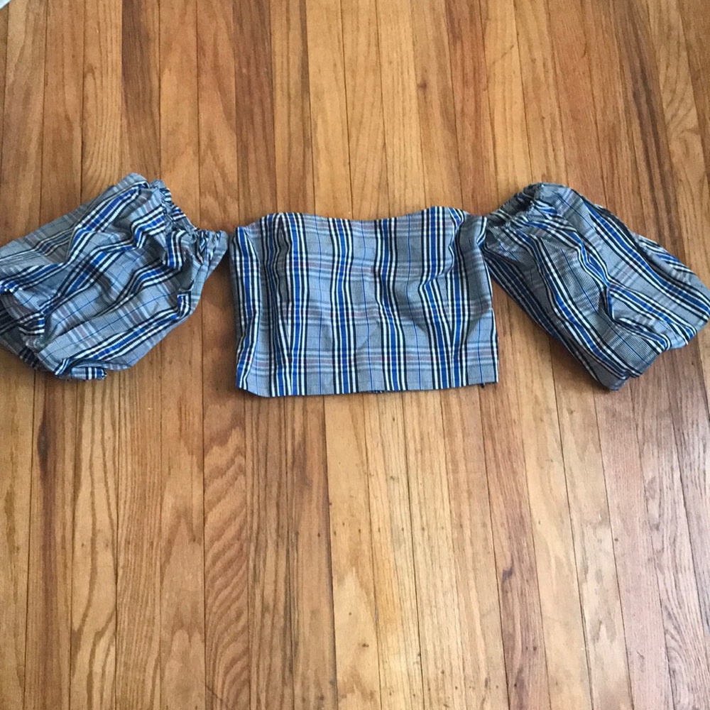 Plaid crop top